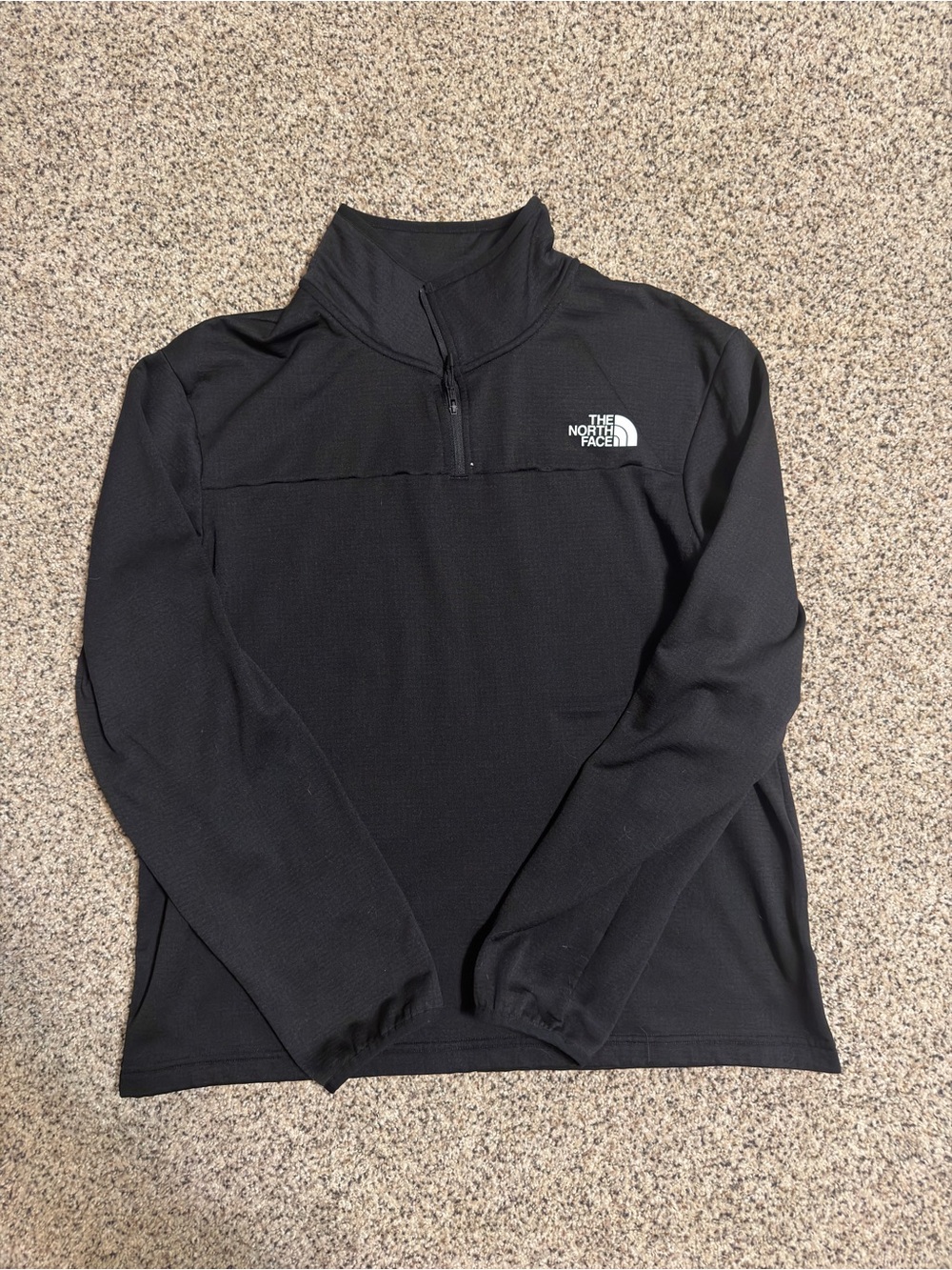 The North Face Men's Black Quarter Zip Pullover Jacket